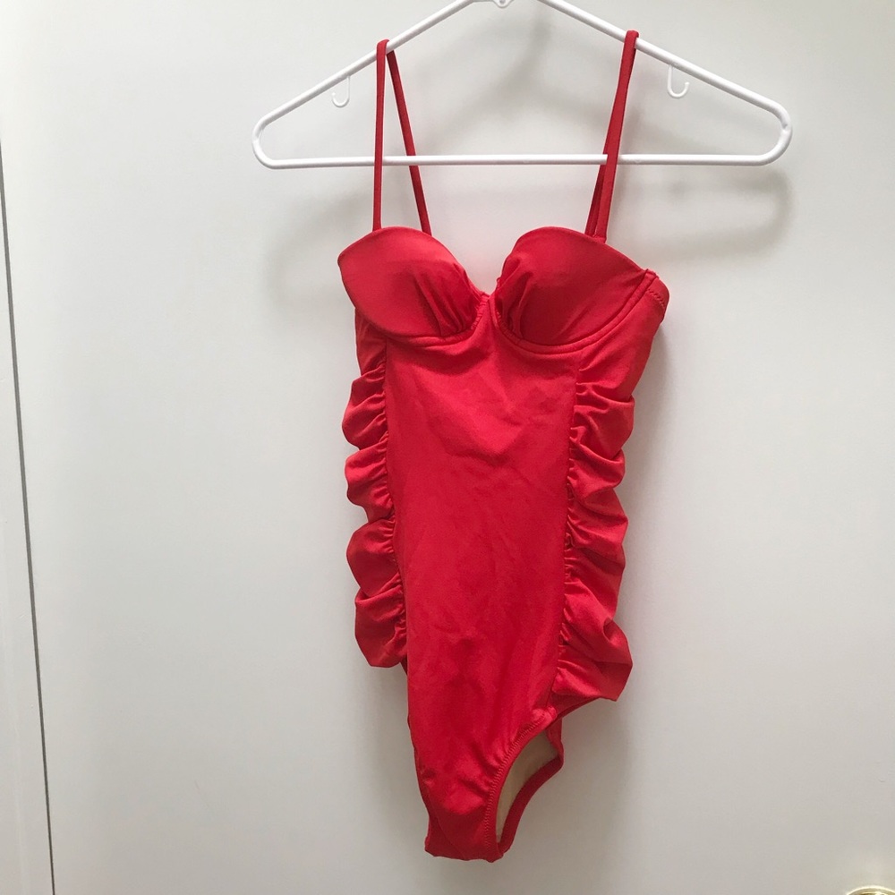 Brand new Jcrew  red one piece swimsuit